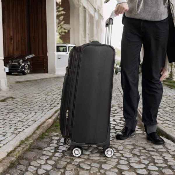 Βαλίτσα trolley Cardinal μεσαία μεγάλη 3400 60/70cm μαύρη - Image 4