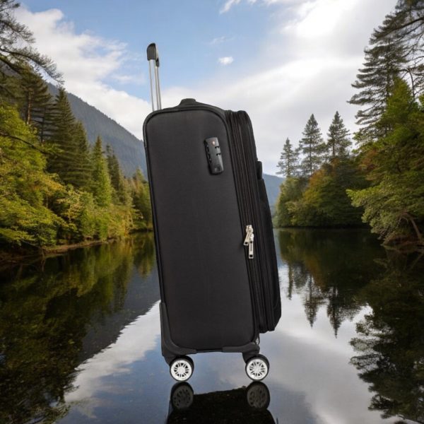 Βαλίτσα trolley Cardinal μικρή μεσαία 3400 50/60cm μαύρη - Image 3