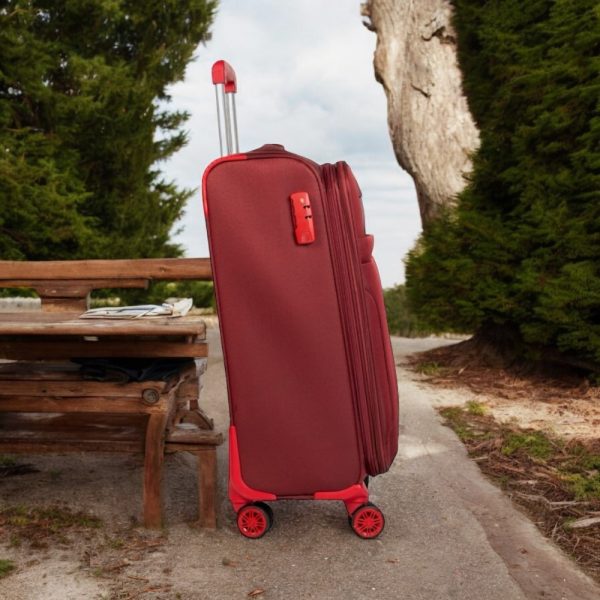 Βαλίτσα trolley Cardinal μικρή μεσαία 3400 50/60cm μπορντό - Image 3