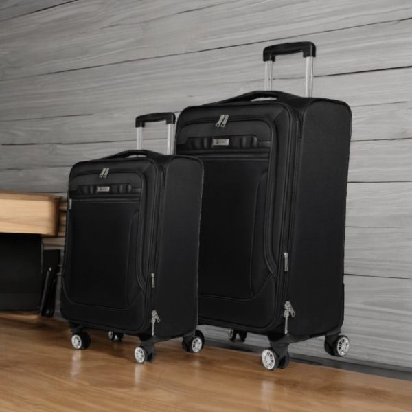 Βαλίτσα trolley Cardinal μικρή μεσαία 3300 50/60cm μαύρη - Image 2