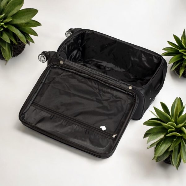 Βαλίτσα trolley Cardinal μικρή μεσαία 3300 50/60cm μαύρη - Image 4