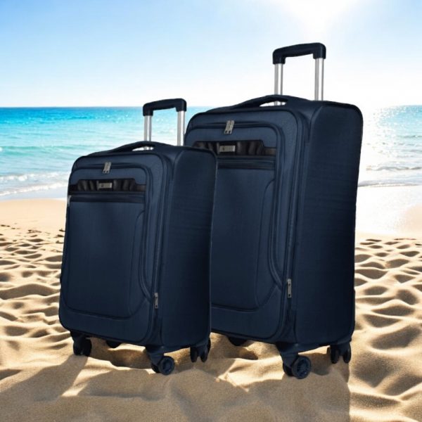 Βαλίτσα trolley Cardinal μικρή μεσαία 3300 50/60cm σκούρο μπλέ - Image 2