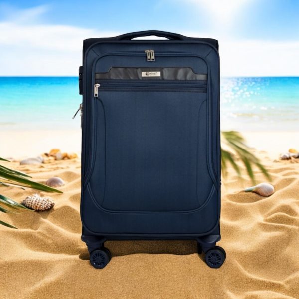 Βαλίτσα trolley Cardinal μικρή μεσαία 3300 50/60cm σκούρο μπλέ - Image 3