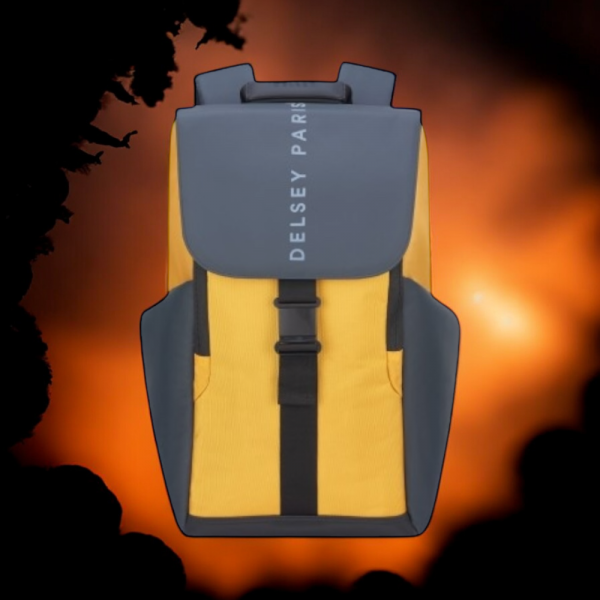 Delsey Σακίδιο πλάτης για laptop 15.6" Securflap Yellow - Image 2