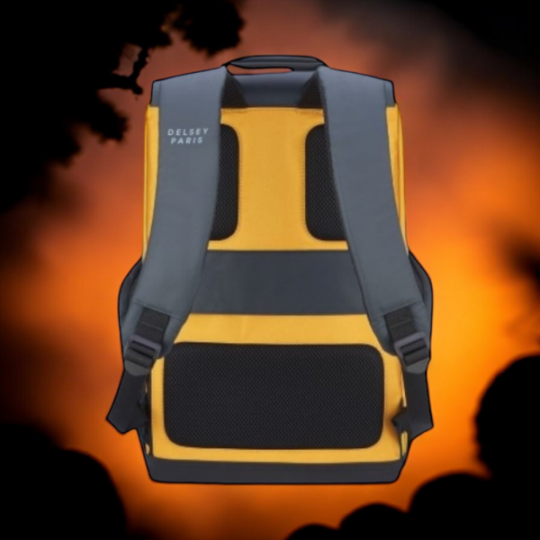Delsey Σακίδιο πλάτης για laptop 15.6" Securflap Yellow - Image 4