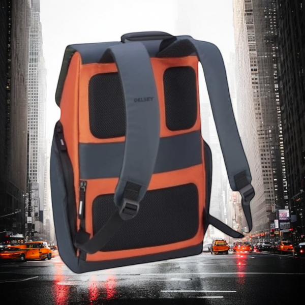 Delsey Σακίδιο πλάτης για laptop 15.6" Securflap Orange - Image 5