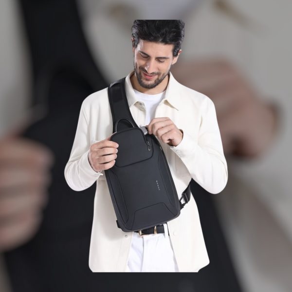 Τσαντάκι ώμου χιαστί crossbody Bange 8031 μαύρο - Image 5