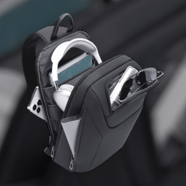 Τσαντάκι ώμου χιαστί crossbody Bange 8031 μαύρο - Image 7