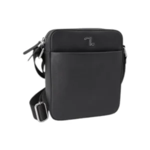 Seven Dots Atlas Saffiano Τσάντα Ώμου 22x19x8cm Μαύρη
