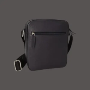 Seven Dots Atlas Saffiano Τσάντα Ώμου 22x19x8cm Μαύρη