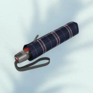 Alternative view of Knirps T.200 Ομπρέλα Duomatic Αντιανεμική Καρό Σκούρο Μπλε