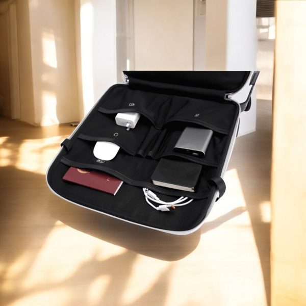 Βαλίτσα Laptop χειραποσκευή καμπίνας Bange YL200 ασημί - Image 11