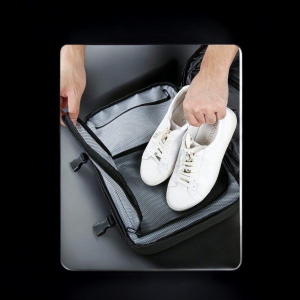 Σακίδιο πλάτης vacuum Tsa Lock με ζυγαριά 36L Laptop 17.3” Bange 1909-8 μαύρο - Image 11