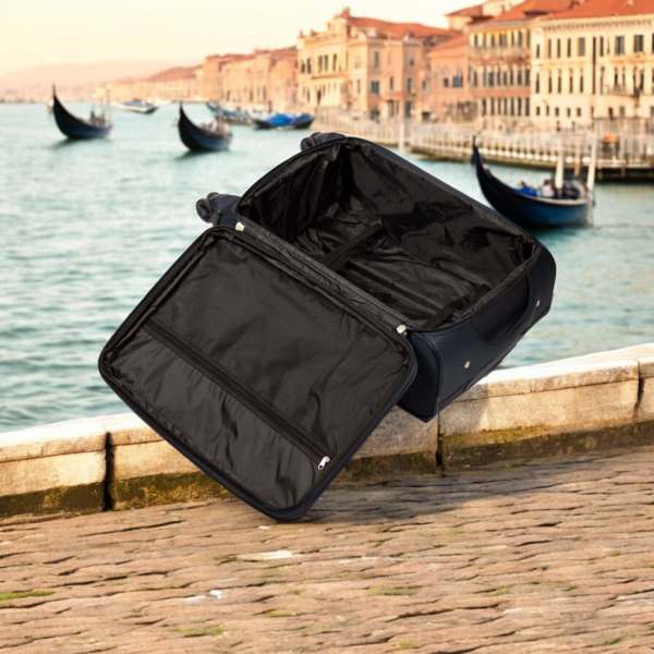 Βαλίτσα trolley Cardinal μικρή μεσαία 3800 50/60cm σκούρο μπλέ - Image 4