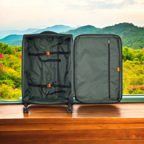 Securitech by Delsey Βαλίτσα μεσαία expandable 66cm Green - Image 4