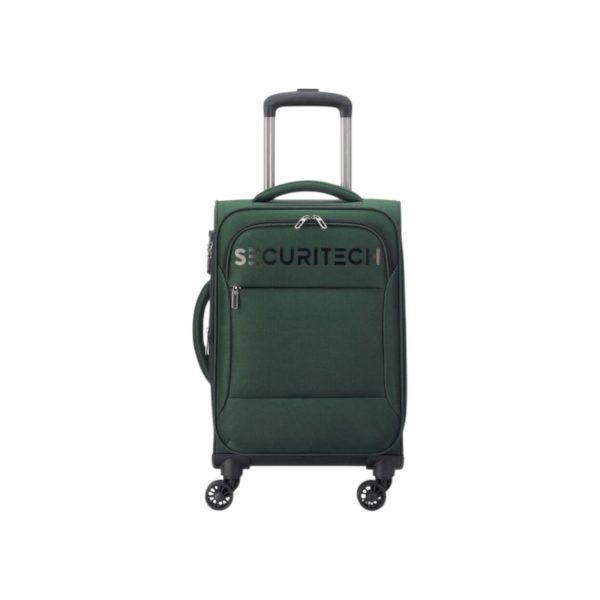 Securitech Delsey Vanguard Πράσινη Βαλίτσα Expandable 55cm