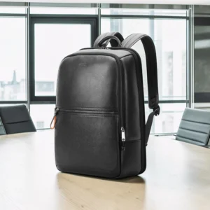 Bopai 61-128221 Σακίδιο Δερμάτινο Laptop 15,6” 18L Μαύρο