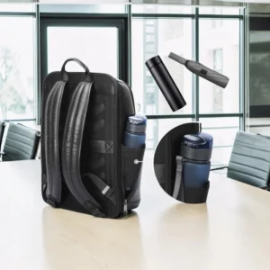 Bopai 61-128221 Σακίδιο Δερμάτινο Laptop 15,6” 18L Μαύρο