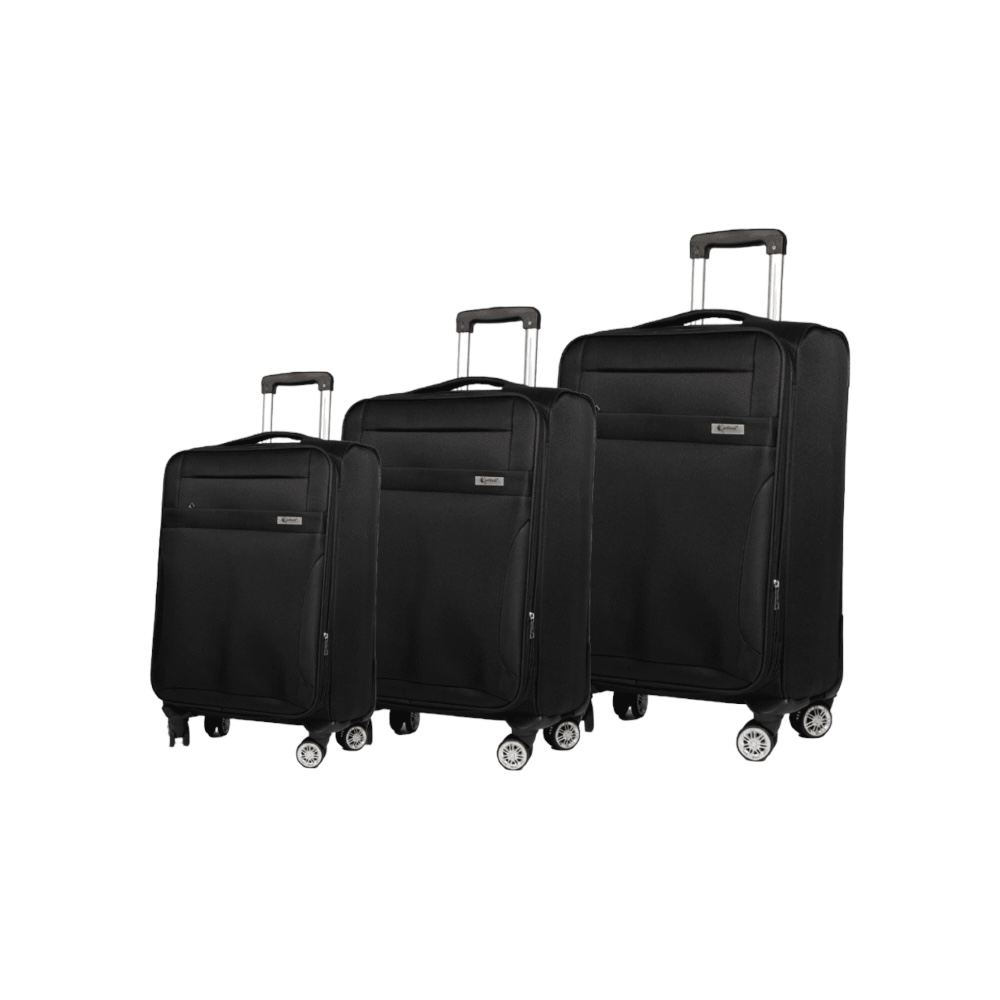 Βαλίτσες trolley.Σετ 3 τεμαχίων Cardinal 3400 μαύρη