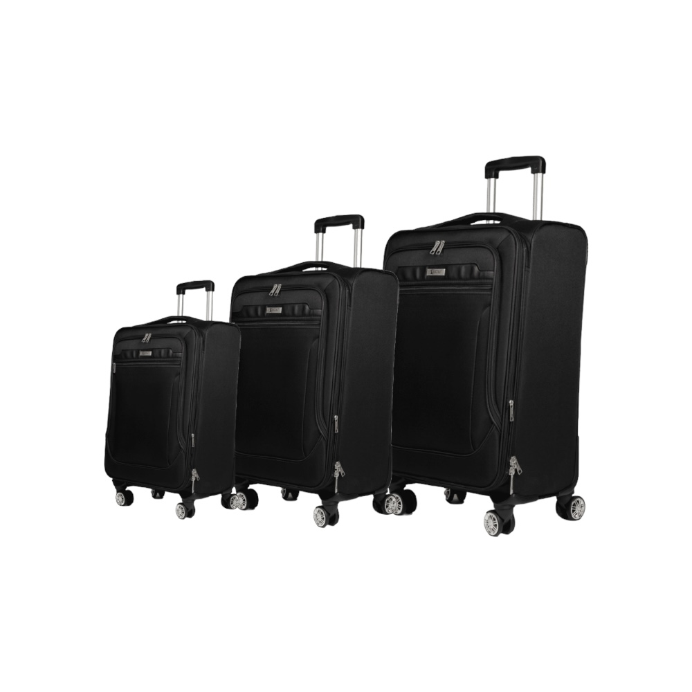 Βαλίτσες trolley.Σετ 3 τεμαχίων Cardinal 3300 μαύρη