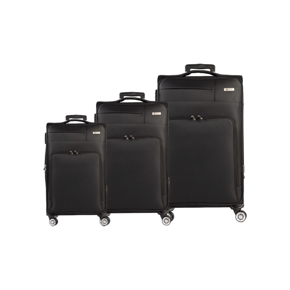 Βαλίτσες trolley.Σετ 3 τεμαχίων Cardinal 3700 μαύρη