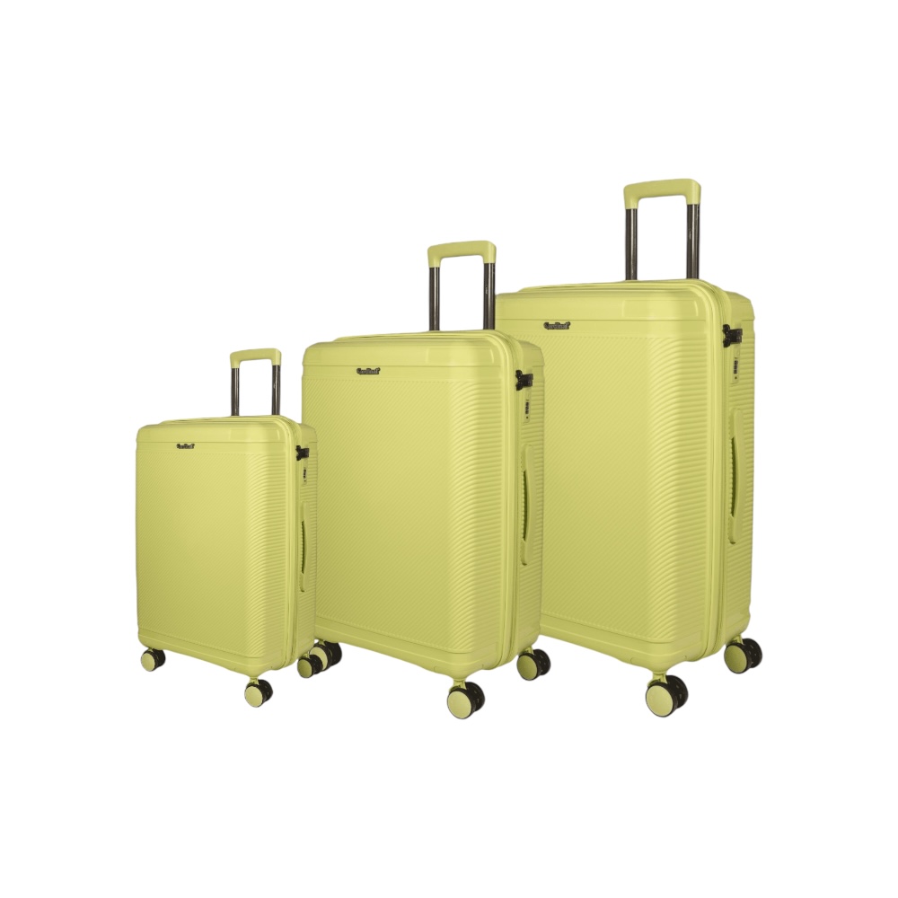Βαλίτσες Σκληρή σέτ 3 τεμαχίων Cardinal (PP) 2019 lemon Yellow