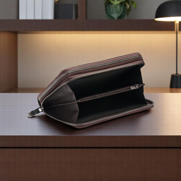 Porsche Design Men's Pouch 12 – Dark Brown - Image 6