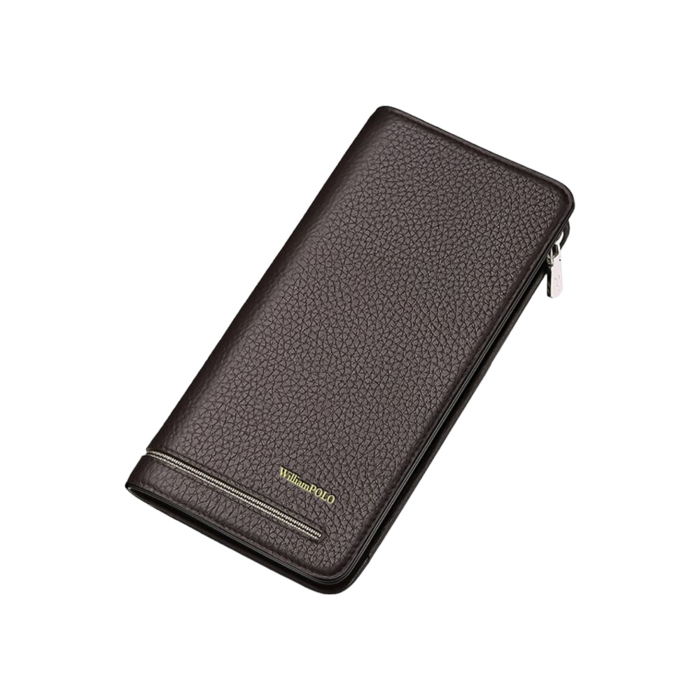 Δερμάτινο Ανδρικό πορτοφόλι William Polo 195191 brown