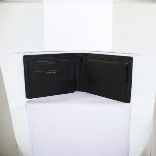 Diplomat Δερμάτινο Ανδρικό Πορτοφόλι με RFID Μαύρο mn111 - Image 2