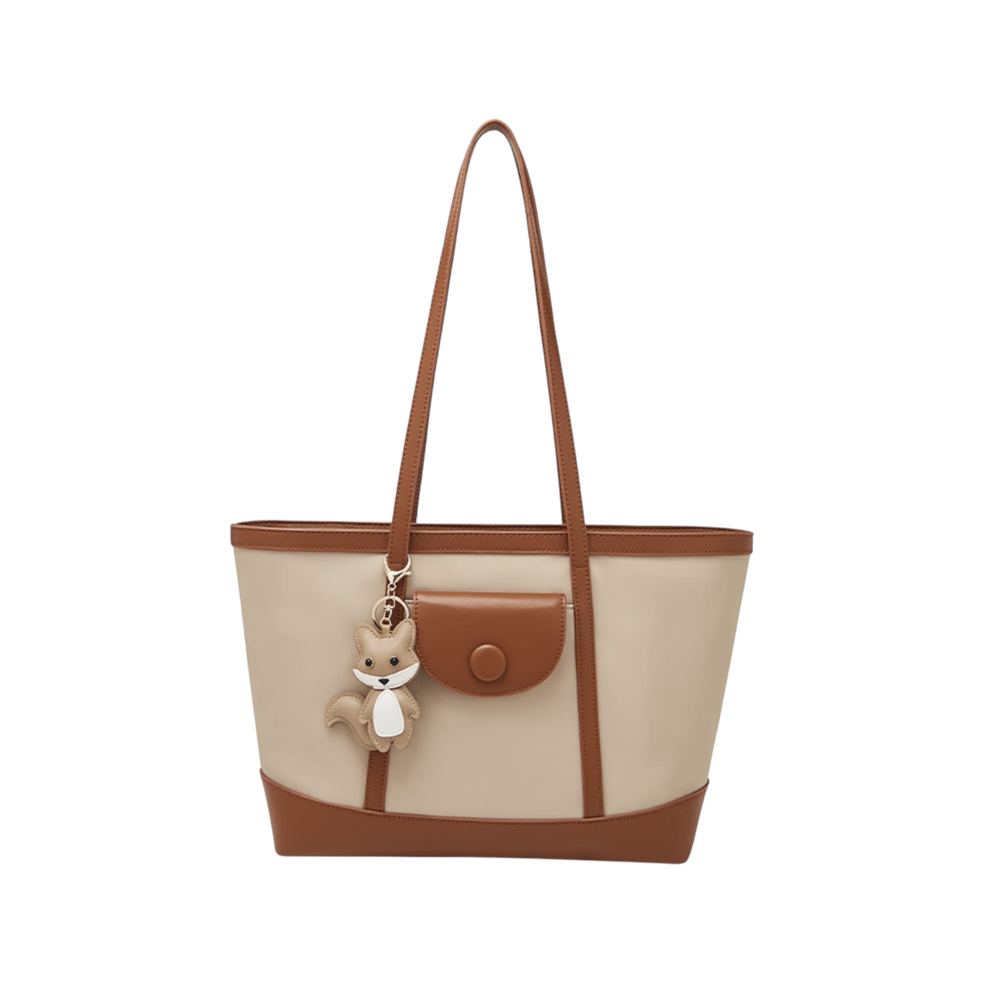 Γυναικεία Τσάντα Shopper ‘Ωμου Foxer 9151041F μπέζ καφέ