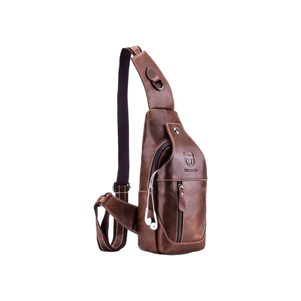 Δερμάτινο τσαντάκι body Bull Captain XB 019 καφέ
