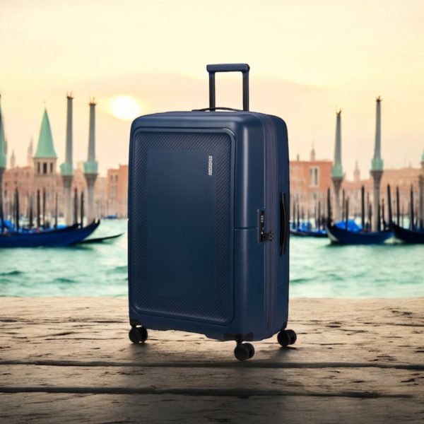 American Tourister Spinner Exp 67/24 Μεσαία Βαλίτσα Ταξιδίου Σκληρή Midnight Blue - Image 3