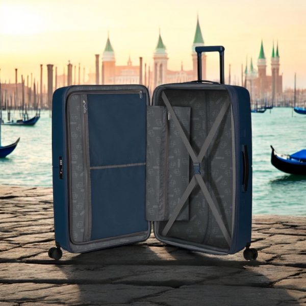 American Tourister Spinner Exp 67/24 Μεσαία Βαλίτσα Ταξιδίου Σκληρή Midnight Blue - Image 5