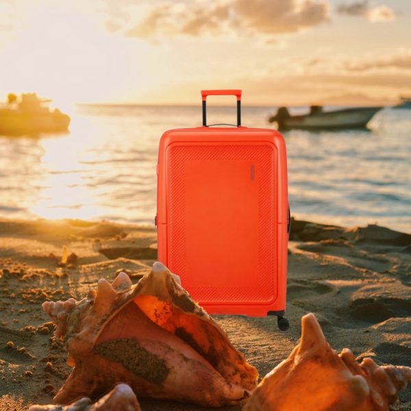 Dashpop 77cm Large Suitcase Tangerine Red - Image 2