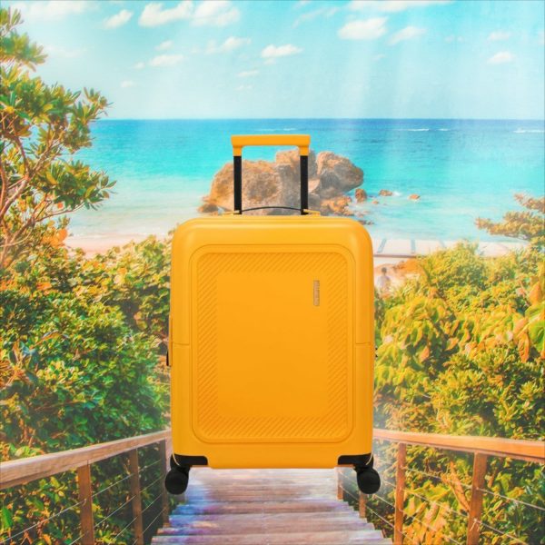Dashpop 55cm Small Suitcase Tangerine Golden Yellow - Image 2