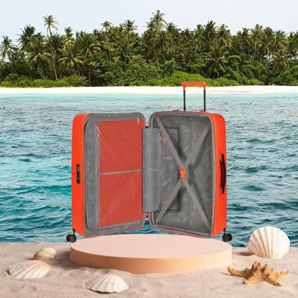 Dashpop 67cm Medium Suitcase Tangerine Red - Image 4