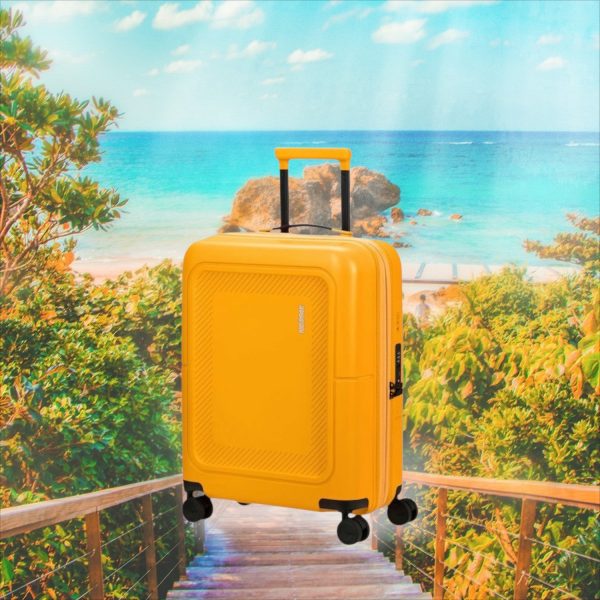Dashpop 55cm Small Suitcase Tangerine Golden Yellow - Image 3