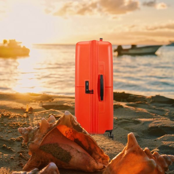 Dashpop 77cm Large Suitcase Tangerine Red - Image 3
