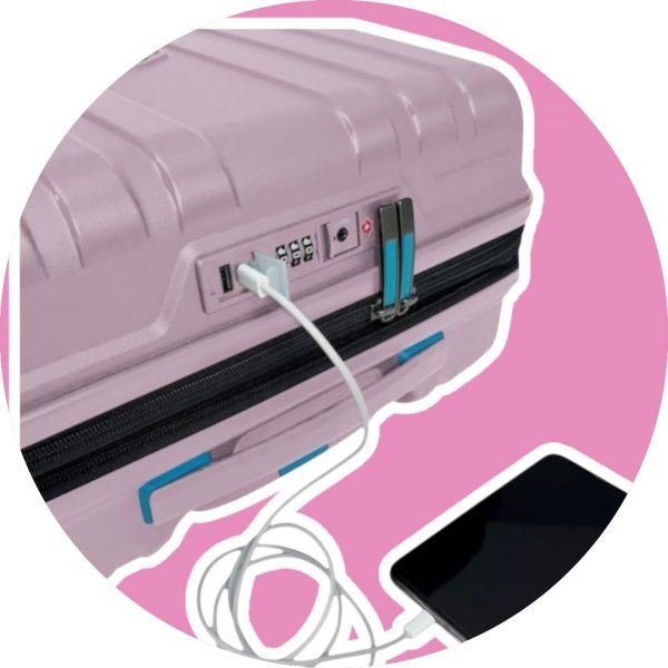 BG Berlin Enduro Σετ Βαλίτσες Lavender Expandable 54-77cm - Image 4