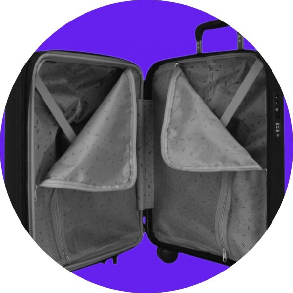 Movom Σετ Βαλίτσες 55-68-78cm New Trendy Black - Image 5