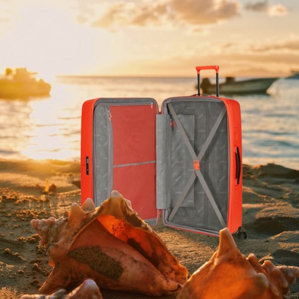 Dashpop 77cm Large Suitcase Tangerine Red - Image 4