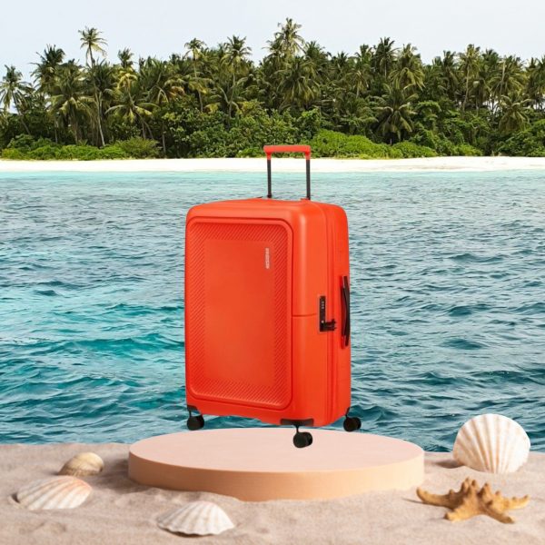 Dashpop 67cm Medium Suitcase Tangerine Red - Image 3