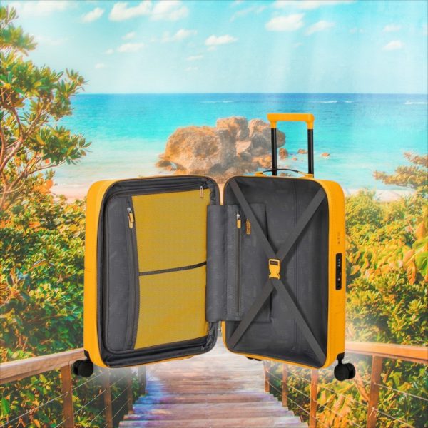 Dashpop 55cm Small Suitcase Tangerine Golden Yellow - Image 5