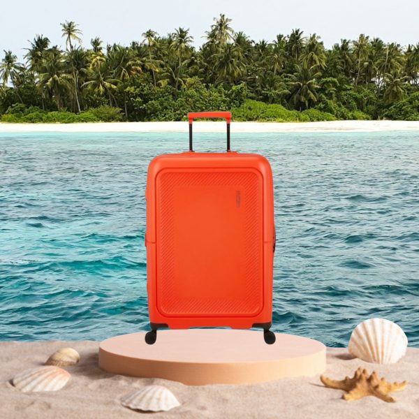 Dashpop 67cm Medium Suitcase Tangerine Red - Image 2