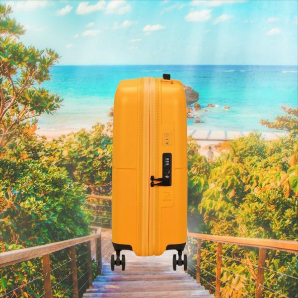 Dashpop 55cm Small Suitcase Tangerine Golden Yellow - Image 4