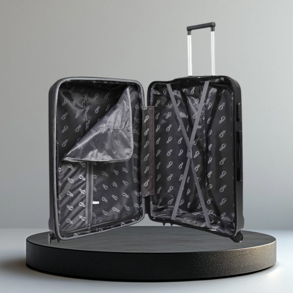 Seagull Μεγάλη Βαλίτσα Ταξιδιού με ύψος 74cm Μαύρο SG180-L1 - Image 5