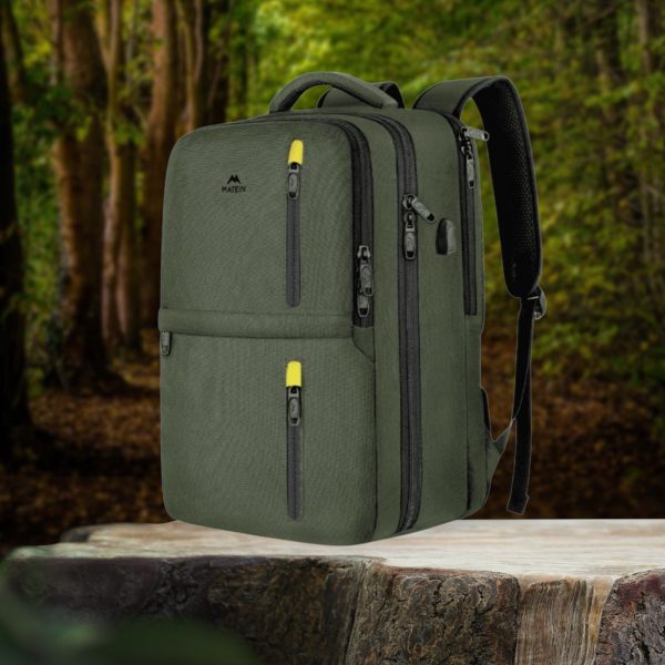 Σακίδιο πλάτης 40L Ταξιδιου 17” Matein 1197 χακί - Image 2