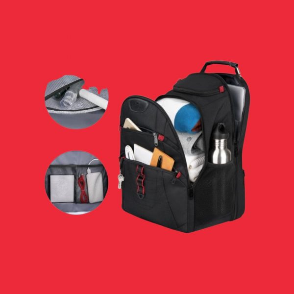 Σακίδιο πλάτης Travel Usb 40L Laptop 17,3” Matein 1714 μαύρο - Image 4