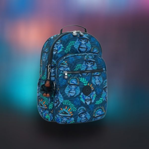 Kipling Seoul Τσάντα Πλάτης για Laptop 15" σε Μπλε χρώμα - Image 3