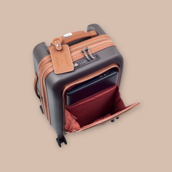 Delsey Chatelet Air Βαλίτσα Ταξιδίου Καμπίνας Σκληρή Brown με 4 Ρόδες Ύψους 55εκ. - Image 4